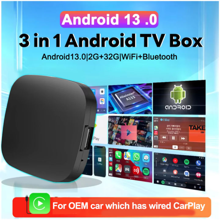 New Carplay Ai Box Wireless Android Auto Wireless Carplay Adapter TV