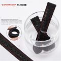 Soft Silicone Rubber Watch Strap Mm Mm Mm Men Women Sport