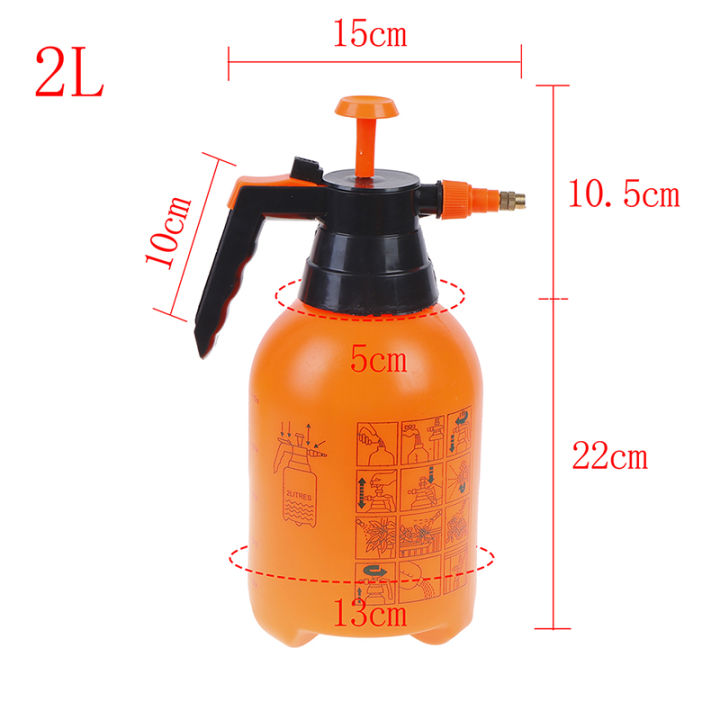 L Portable Chemical Sprayer Pump Pressure Garden Water Spray Bottle