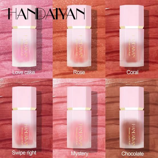 Handaiyan Soft Cream Blush Makeup Liquid Blush For Cheeks Weightless