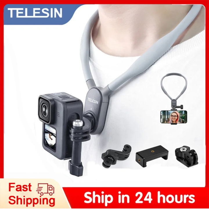 Telesin Silicone Neck Hold Halter Suit Mount For Gopro Hero Insta