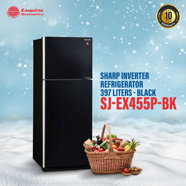 Sharp Inverter Refrigerator Sj Ex P Bk Liters Black Daraz