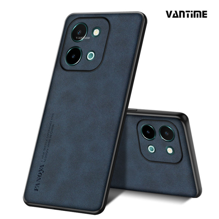 Vantime For Vivo Y G Case Pu Leather Slim Matte Hard Back Cover