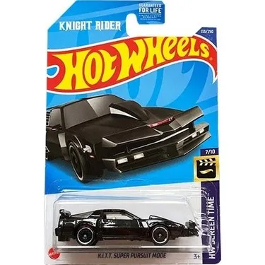 Hot Wheels Mainline K I T T Super Pursuit Mode Black Scale 1 64