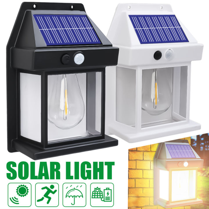 Solar Power Motion Sensor Human Body Induction Led Wall Light