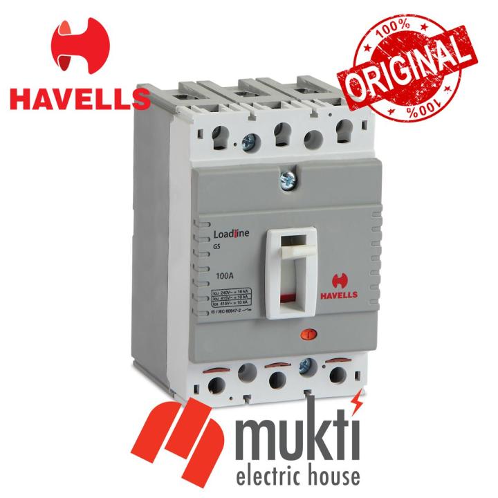 Havells Mccb A Ka Gn Frame Triple Pole Moulded Case Circuit