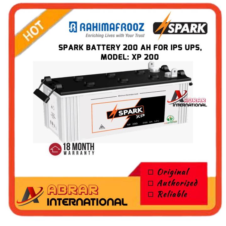 RAHIMAFROOZ IPS BATTERY SPARK 200AH 12V Daraz Bd