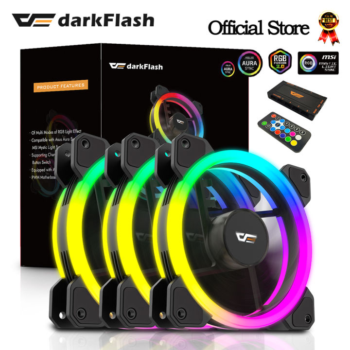 Darkflash Dr Rgb Fan Ventoinha Pc Controladora Mm Computer Case