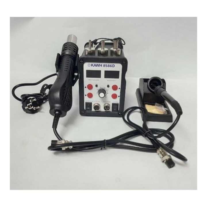SMD Rework Soldering Station 8586 Soldering Iron Hot Air Gun Daraz Lk