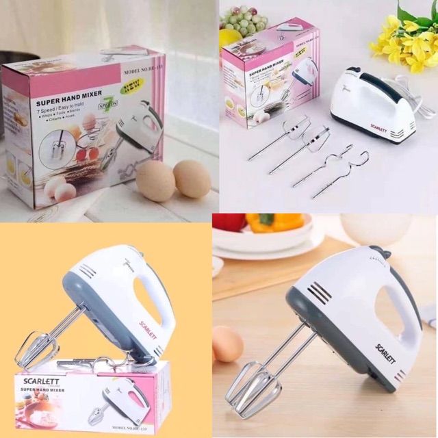 Speed Electric Super Hand Mixer Hand Beater Scarlett Hand Mixer