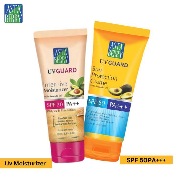 Astaberry Uv Guard Sun Protection Creme Spf Pa With Avacoda Oil