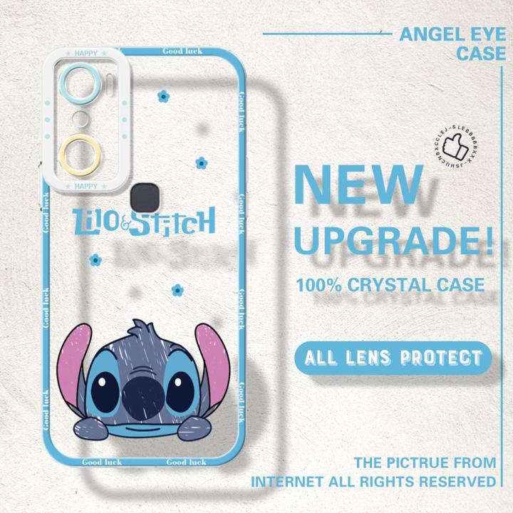 YYDS For Infinix Hot 12 Pro Back Cover Cute Naughty Stitch Transparent