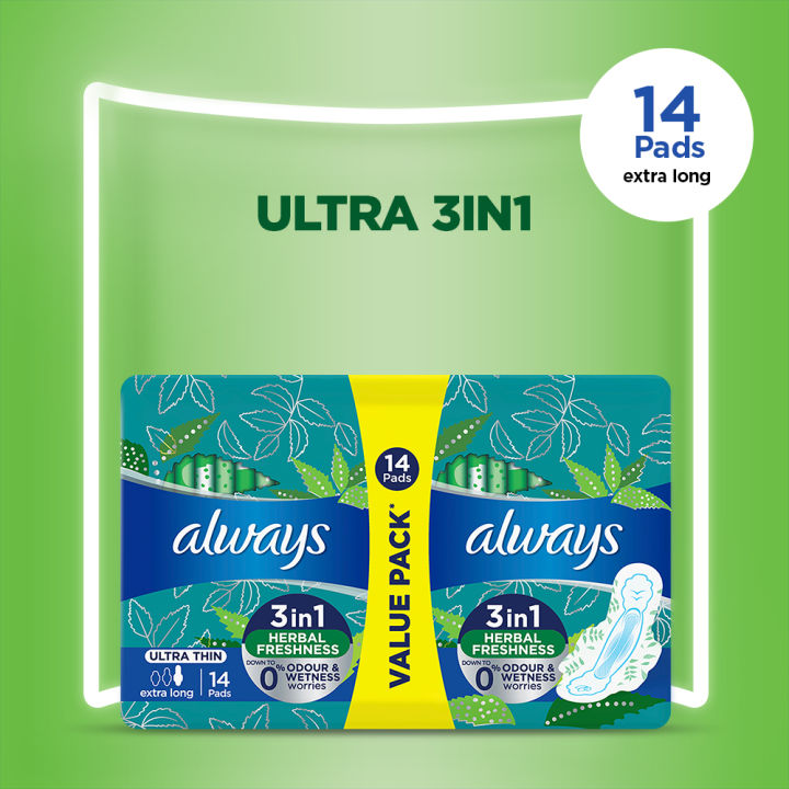 Always Ultra Sanitary Pads Extra Long Value Pack Count Daraz Pk