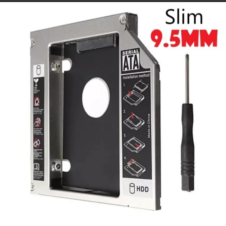 Slim Nd Hdd Caddy Mm Sata Ssd Case Second Hard Disk Drive