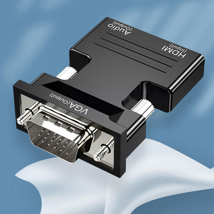 Hdmi Compatible Female To Vga Male Converter With Audio Adapter Support