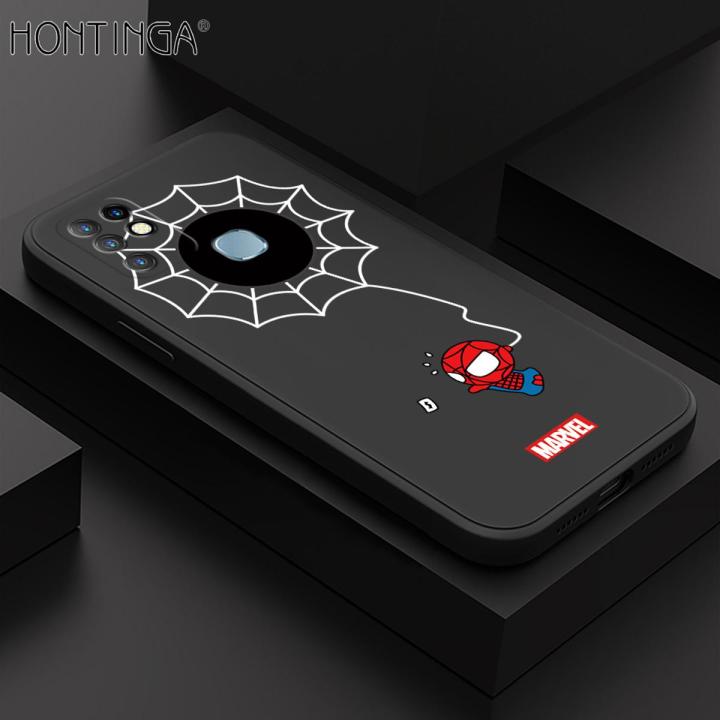 Hontinga For Infinix Hot Back Cover Cartoon Spiderman Design Soft