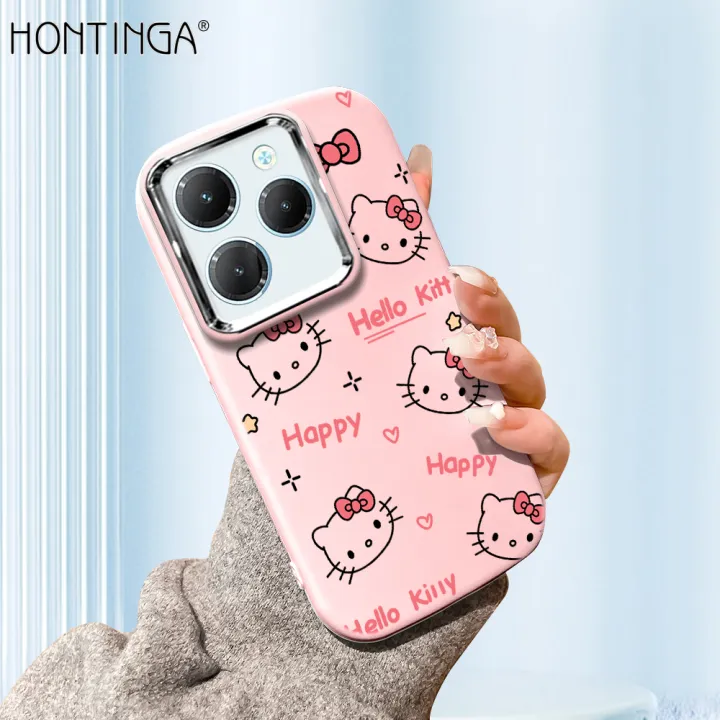Hontinga For Infinix Hot Pro Hot Back Cover Luxury Silver Edge