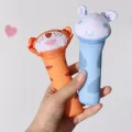 Development Handle Toys Polyester Cartoon Animal Hand Bell Rattle Giraffe Panda Rabbit Tiger Soft Animal Handbells Rattles Plushies Doll Plush Baby Rattle Birthday Gift. 