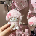 Car Key Chain Heart Shaped Chain My Sweet Piano Keychain Bag Charm Sweet Pink Sheep Plush Doll Keyring My Melody Plush Animals Keyring Girls Gifts. 