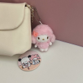Car Key Chain Heart Shaped Chain My Sweet Piano Keychain Bag Charm Sweet Pink Sheep Plush Doll Keyring My Melody Plush Animals Keyring Girls Gifts. 