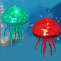 Night Light RGB Color Solar Powered Jellyfish Light Waterproof Plastic Floating Pool Jellyfish Light Colorful Handmade Jellyfish Hanging Lamp For Garden Yard. 
