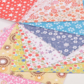 Colorful Flower Pattern Star Square Decorative Crane Folding Paper DIY Making Kids Origami Paper Crafts. 