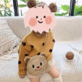 Portable Preppy Style Thai Butter Bear Plush Bag Anime Doll Children Crossbody Bag JK Lolita Plush Toy Cartoon Small Purse Gift. 