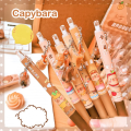 Cartoon Kawaii Capybara Mechanical Pencil Aesthetic Animal Pendant Automatic Pencil Cute Drawing Writing 0.5mm Propelling Pencil Office. 