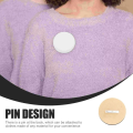10Pcs/set Personalized Wooden Badge Sublimation Printable Buttons Blanks with Pins Round Waiter ID Name Tags Press Maker Flat DIY Brooches Button Pin Office. 