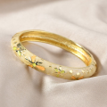 Bangle on Hand Vintage Cloisonne Bangle Chinese Style Traditional Hollow Out Flower Bangle Vintage Hawaiian Women's Hand Bracelet Girls. 
