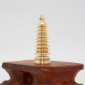 Portable Unique Design Keychain Handcraft Souvenir Gift Pendant Wenchang Tower Tower Model Statue Pagoda Tower Figurines Desktop Ornaments. 