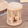 Wood Rattle Set Rainbow Rings Wooden Baby Rattle Toy Early Learning Montessori Musical Handbell Rattle Toy Educational Colorful Wooden Rings Musical Instruments Toy Baby. 