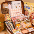 Fashion Large Capacity Gift Box Capybara Stationery Set Pencil Case Cute Back-to-school Gift Kit Abundant School Supplies for Students. 