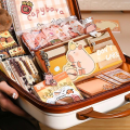 Fashion Large Capacity Gift Box Capybara Stationery Set Pencil Case Cute Back-to-school Gift Kit Abundant School Supplies for Students. 