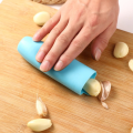 Creative Silicone Garlic Peeler Blue Convenient Garlic Peeling Tools Manual Gadgets Garlic Roller Stripper Kitchen. 