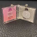New DIY Mini CD Keychain CD Player Idol Peripheral Key Holder Commemorative Album Acrylic Backpack Pendant Bag. 