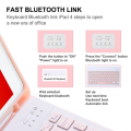 7/10 inch Fashion Rechargeable Ultra-Thin Bluetooth Keyboard Mouse Combos Silent Mice Keypad For Mobile Phone Tablet. 