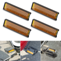 4pcs/set Safety Reflective Cycling Equipment Mountain Bike Pedal Reflector Foot Reflector Pedal Accessories Bicycle Pedal. 