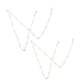 2 PCS Simple Metal Unisex Sunglasses Lanyards Glasses Chain Spectacles Cord Eyewear Accessories. 