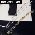 2 PCS Simple Metal Unisex Sunglasses Lanyards Glasses Chain Spectacles Cord Eyewear Accessories. 