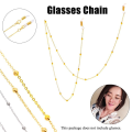 2 PCS Simple Metal Unisex Sunglasses Lanyards Glasses Chain Spectacles Cord Eyewear Accessories. 