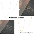 2 PCS Simple Metal Unisex Sunglasses Lanyards Glasses Chain Spectacles Cord Eyewear Accessories. 