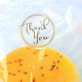 Round Wedding Favors Sealing Craft Baking Adornment Transparent Thank You Handmade Sticker Gift Boxes Seal Label Festival Decoration For 60/120pcs. 