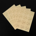 Round Wedding Favors Sealing Craft Baking Adornment Transparent Thank You Handmade Sticker Gift Boxes Seal Label Festival Decoration For 60/120pcs. 
