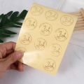 Round Wedding Favors Sealing Craft Baking Adornment Transparent Thank You Handmade Sticker Gift Boxes Seal Label Festival Decoration For 60/120pcs. 
