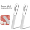 Portable Stainless Steel Teeth File Tooth Grinding Tools Buffer Grinding Frosted Surface Dental Correction Tools Grinding Rod Tooth Alignment Stick. 