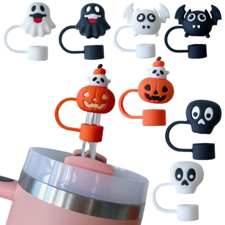 New Silicone Silicone Straw Plug Cup Accessories Dust-proof Drinking Dust Cap Kitchen Tool Reusable Straw Tips Cover Kitchen