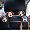 Three-Dimensional Cute Dog Car Hook Car Seat Back Hanger Car Clip 3D Dog-shaped Hanger Behind-seat Organizer Hook Car. 