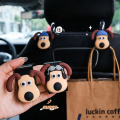 Three-Dimensional Cute Dog Car Hook Car Seat Back Hanger Car Clip 3D Dog-shaped Hanger Behind-seat Organizer Hook Car. 