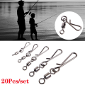 Hot Sale 2# - 12# Fishing Tackle Solid Ring Rolling Swivel Bearing Barrel Heavy Duty Ball Fishing Snap Connector. 